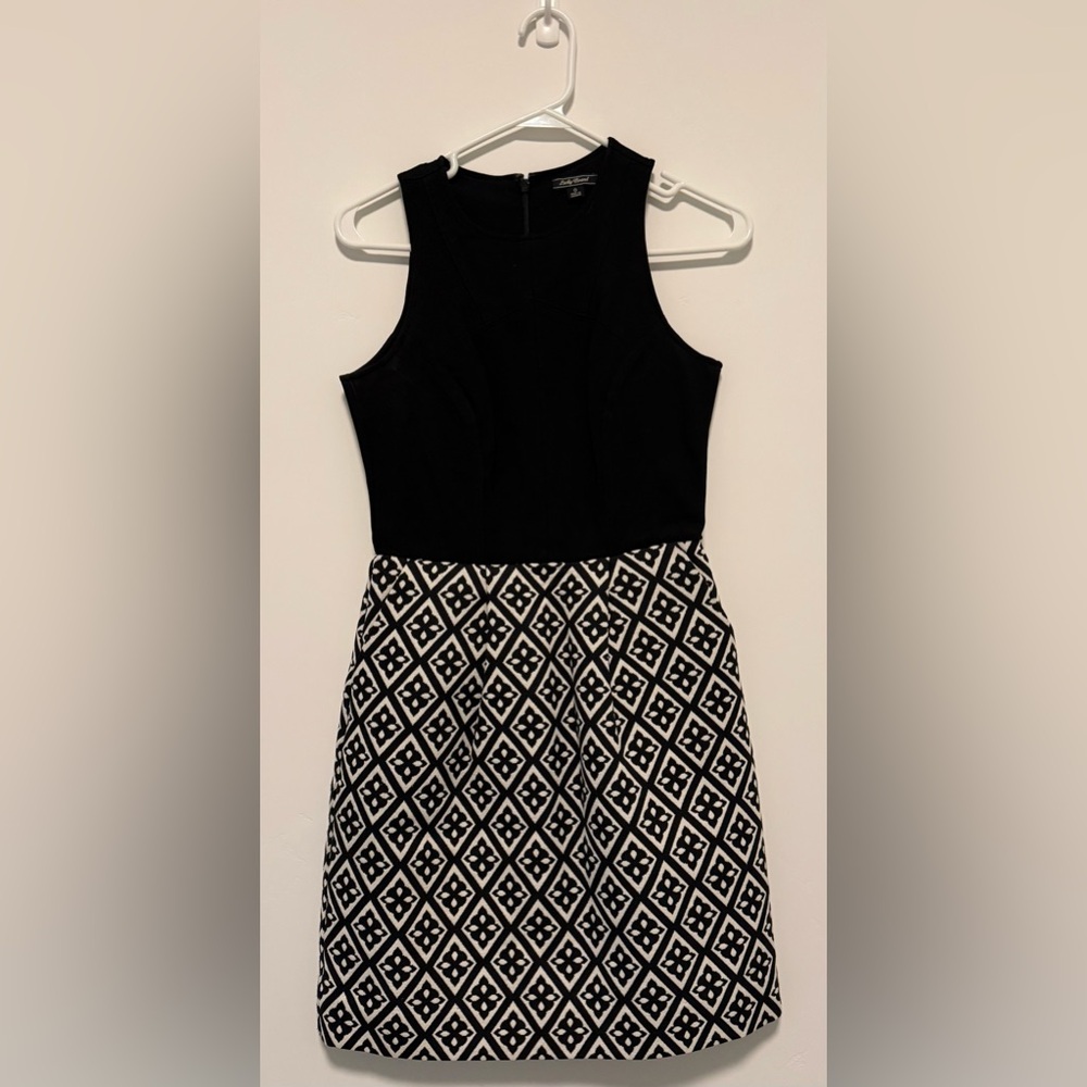 Lucky Brand Black and White Geometric Mini Dress